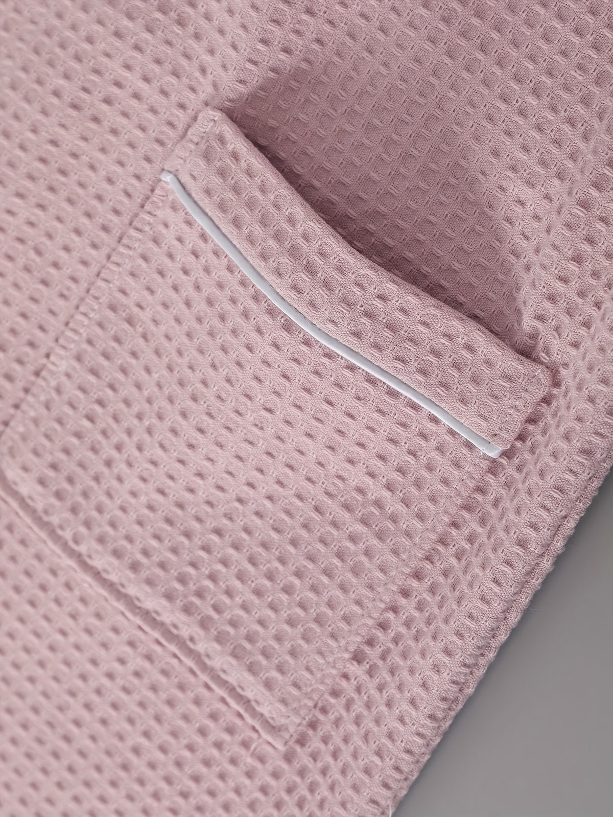 Women's waffle bathrobe