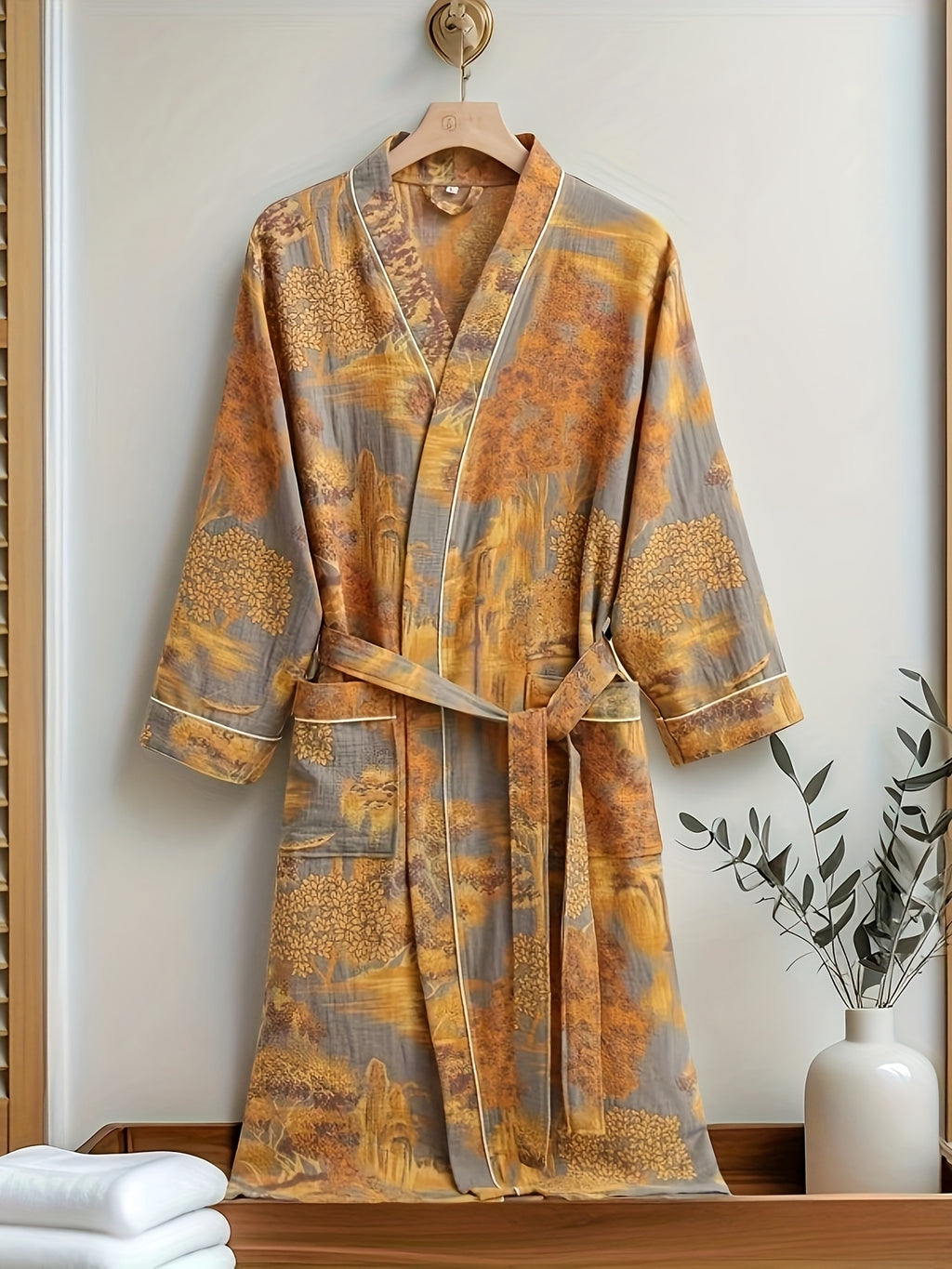 Women's long bathrobe his and hers