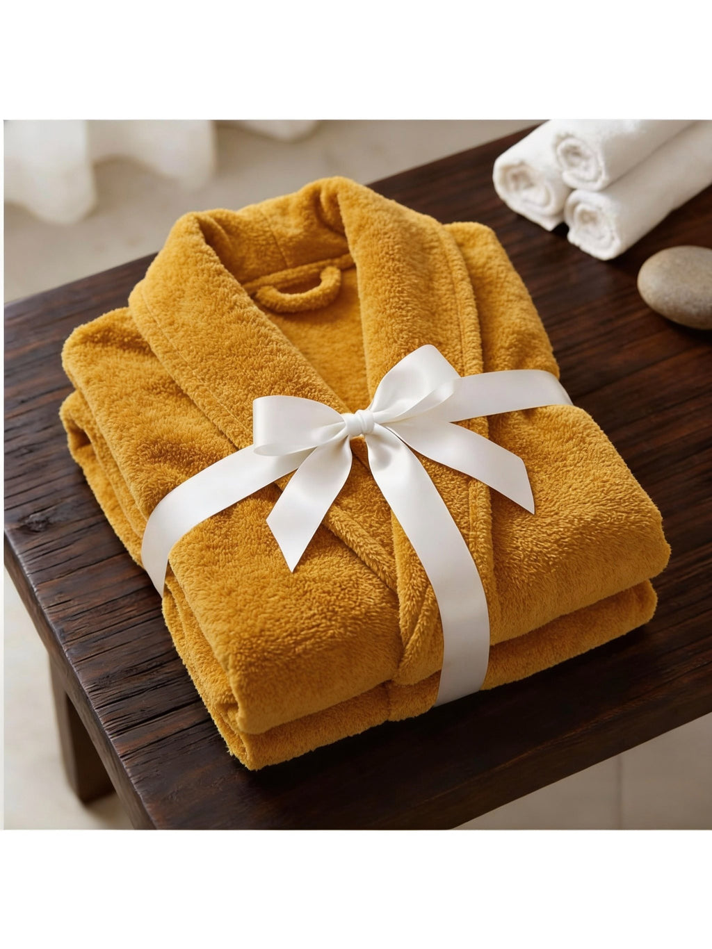 Unisex cotton bathrobe