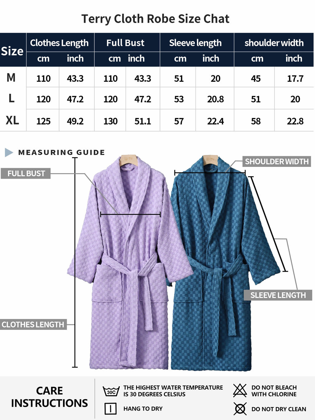 Women's fleece bathrobe his and hers