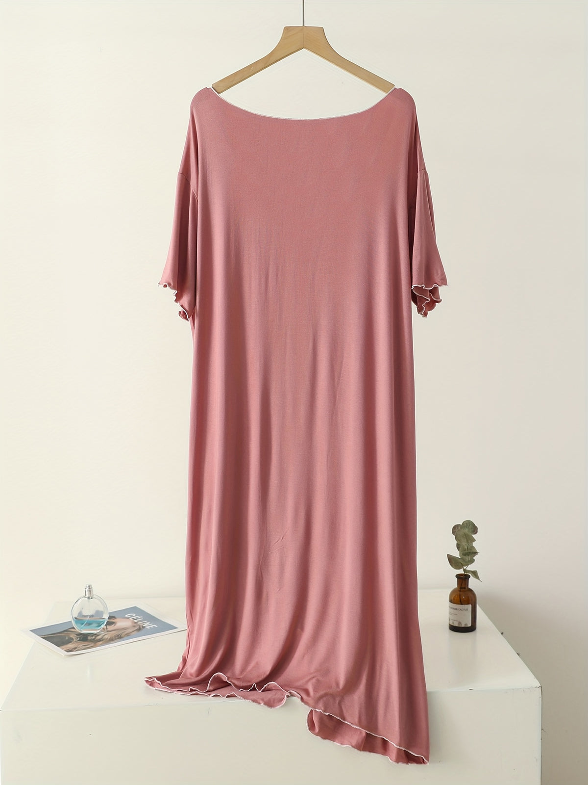 Women's plus size modal nightdress, two pack