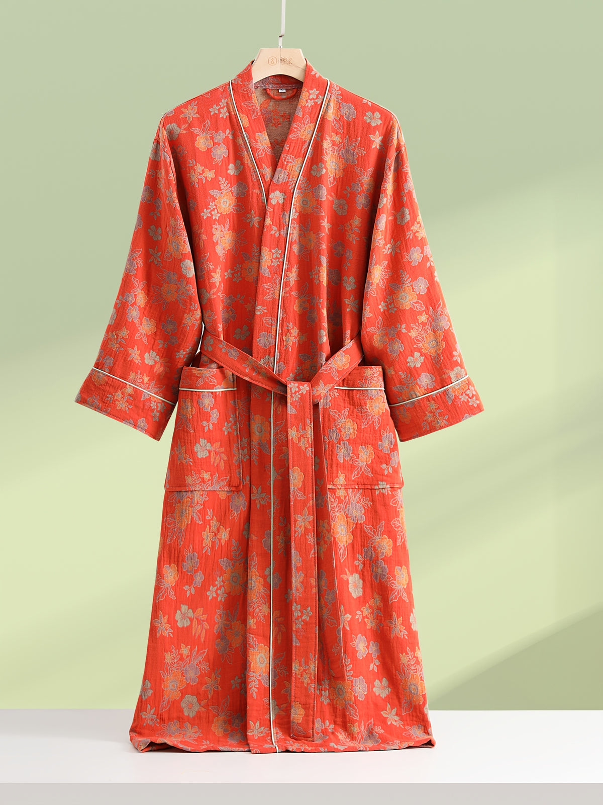 Women's long bathrobe his and hers