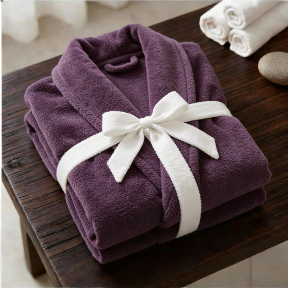 Unisex cotton bathrobe