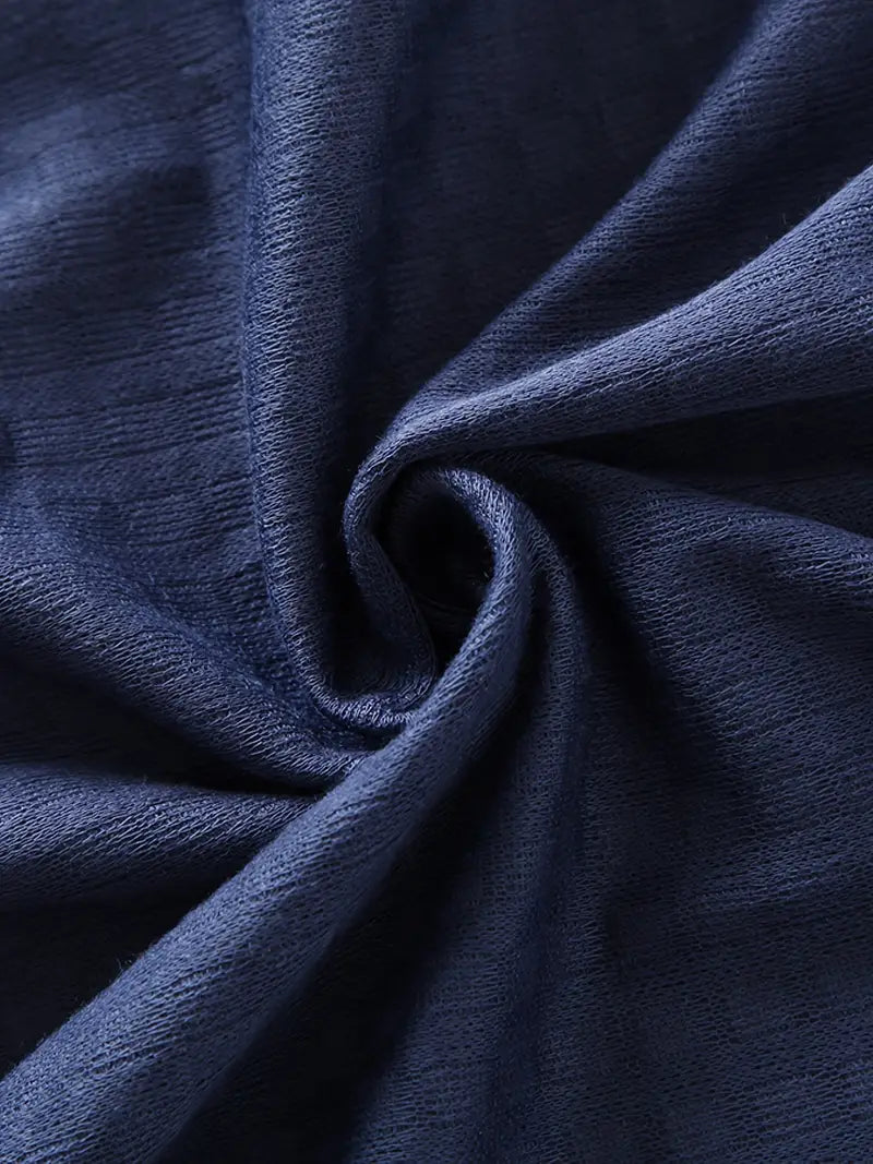 Men's long waffle bathrobe