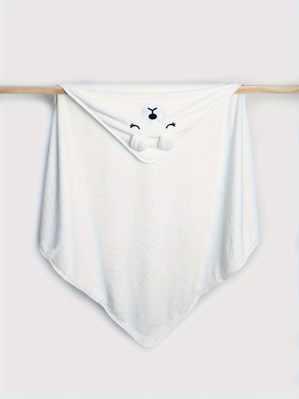 Baby hooded bathrobe