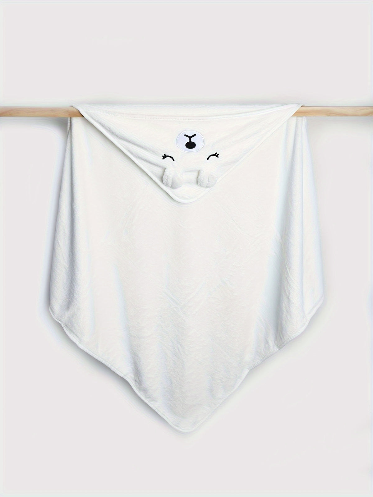 Baby hooded bathrobe