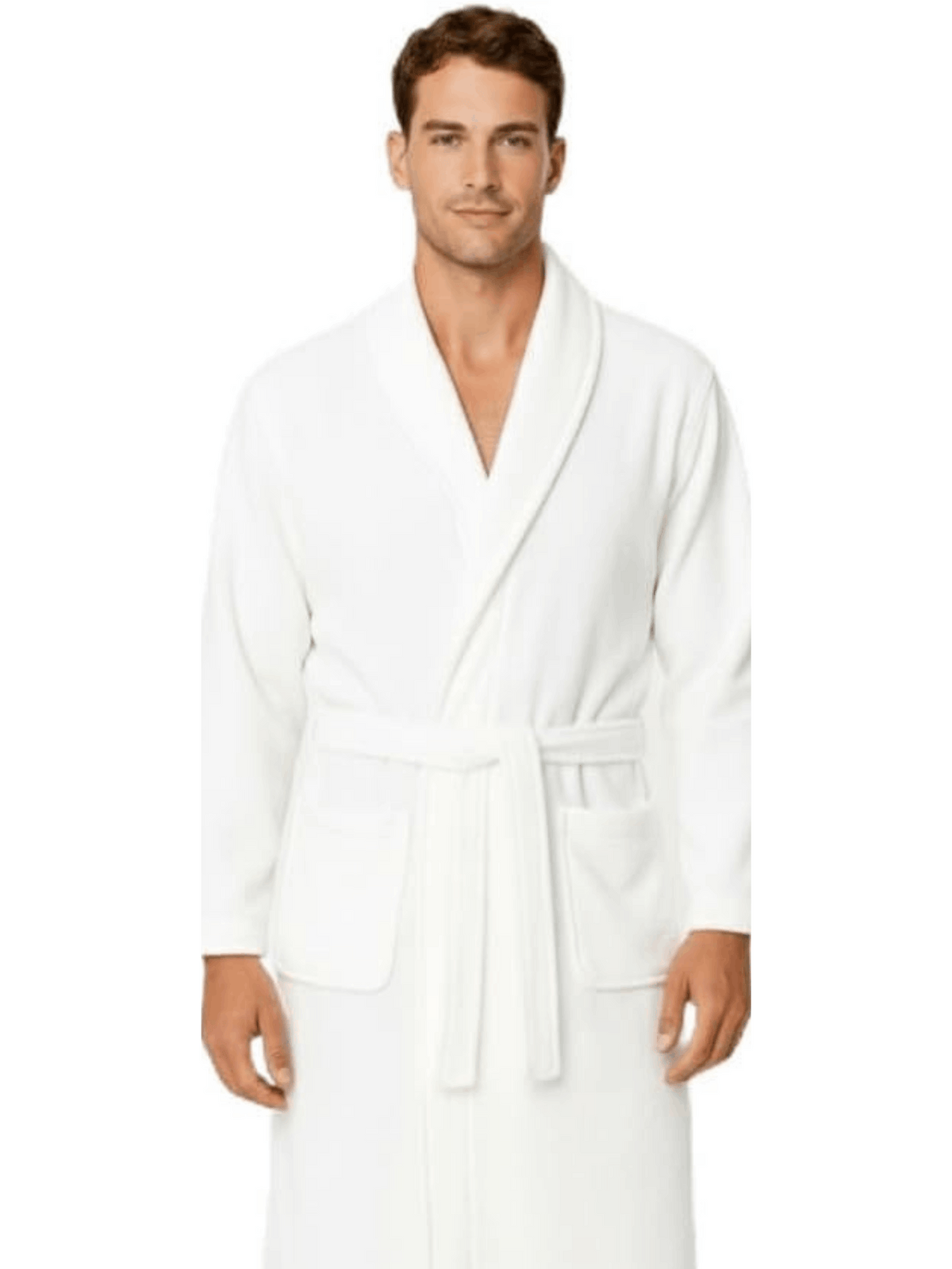 Unisex towelling bathrobe