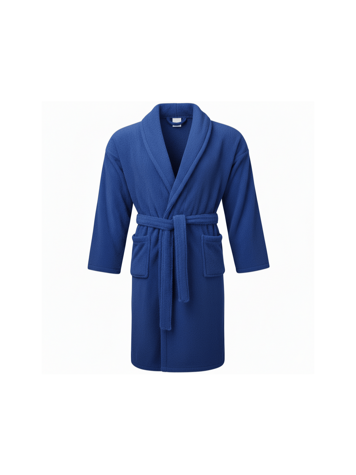 Unisex terry towelling bathrobe with pockets