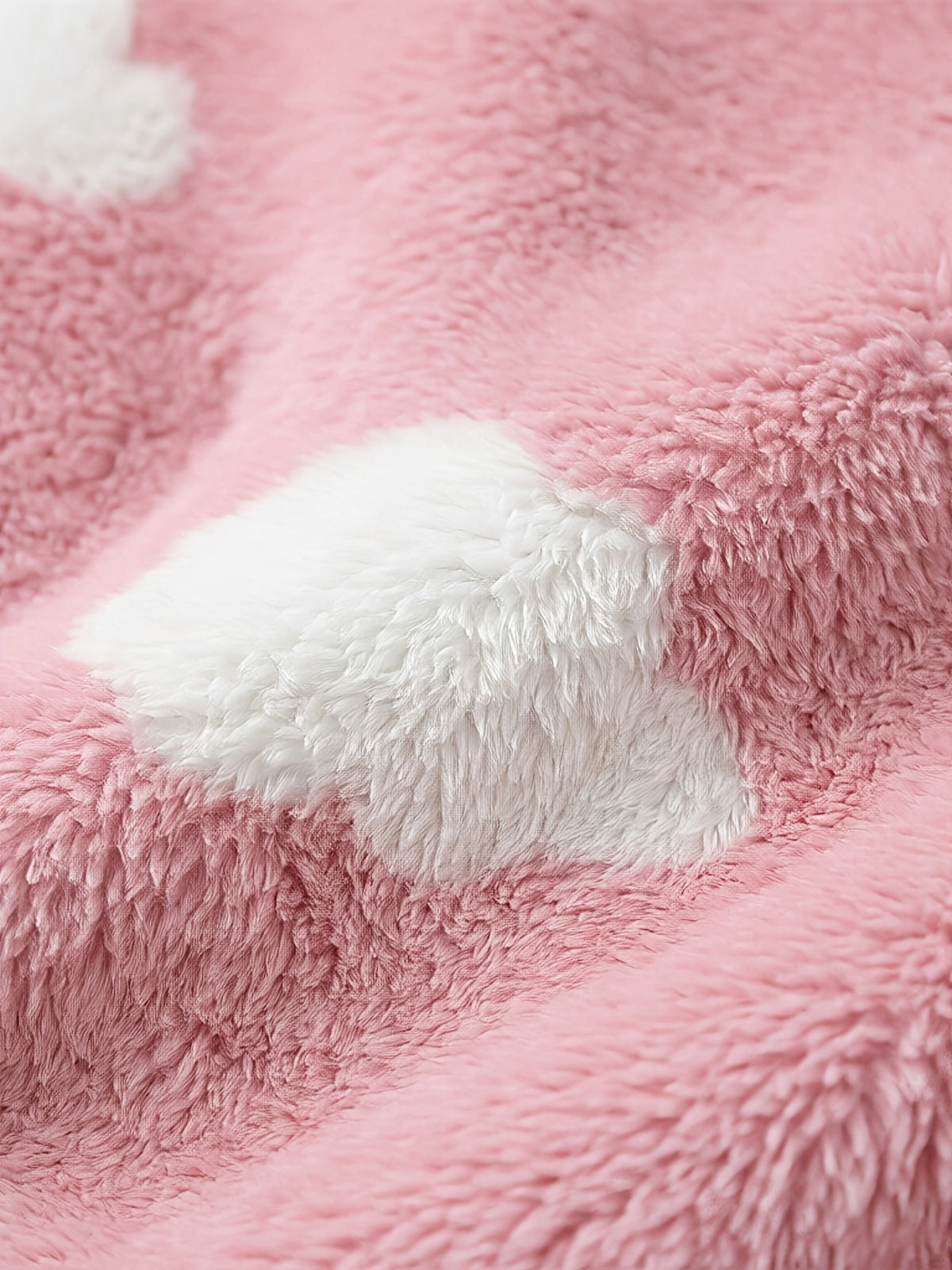 Baby white hooded flannel bathrobe