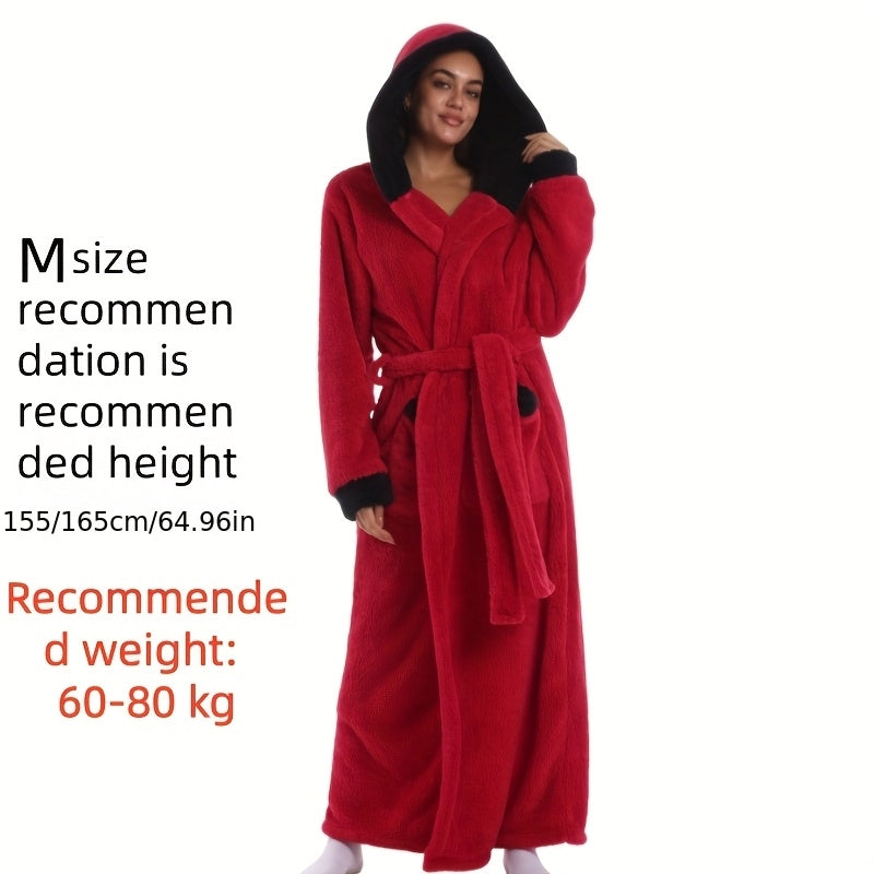 Red Hooded Robe / M