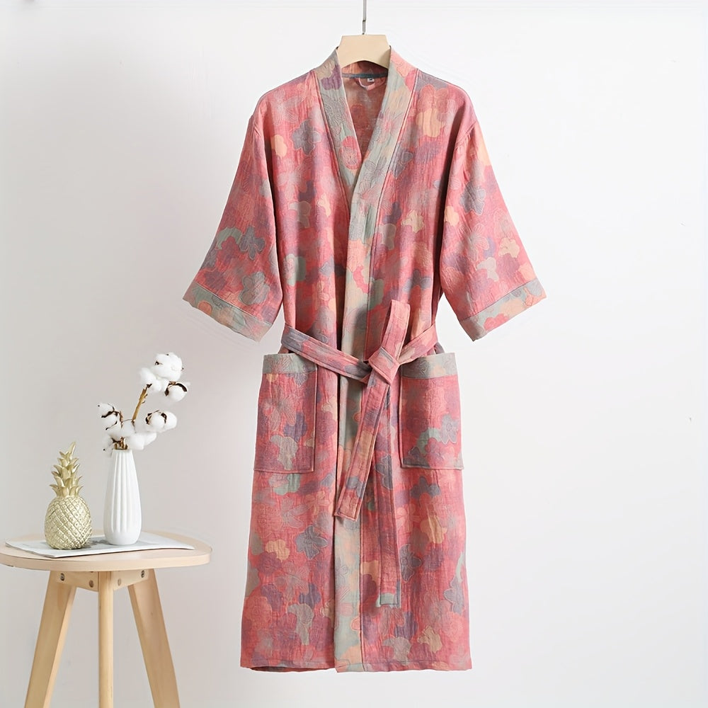 Unisex bathrobe spa style