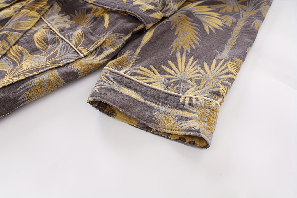 Women's long bathrobe his and hers