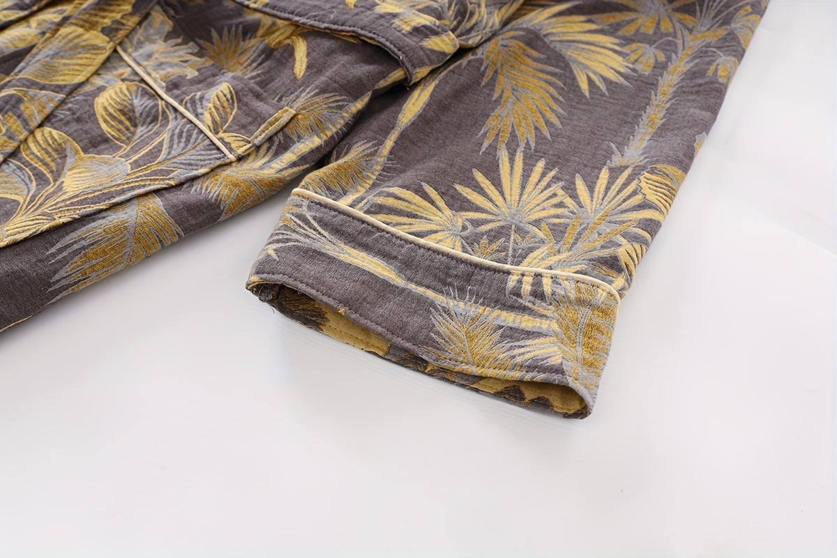 Women's long bathrobe his and hers