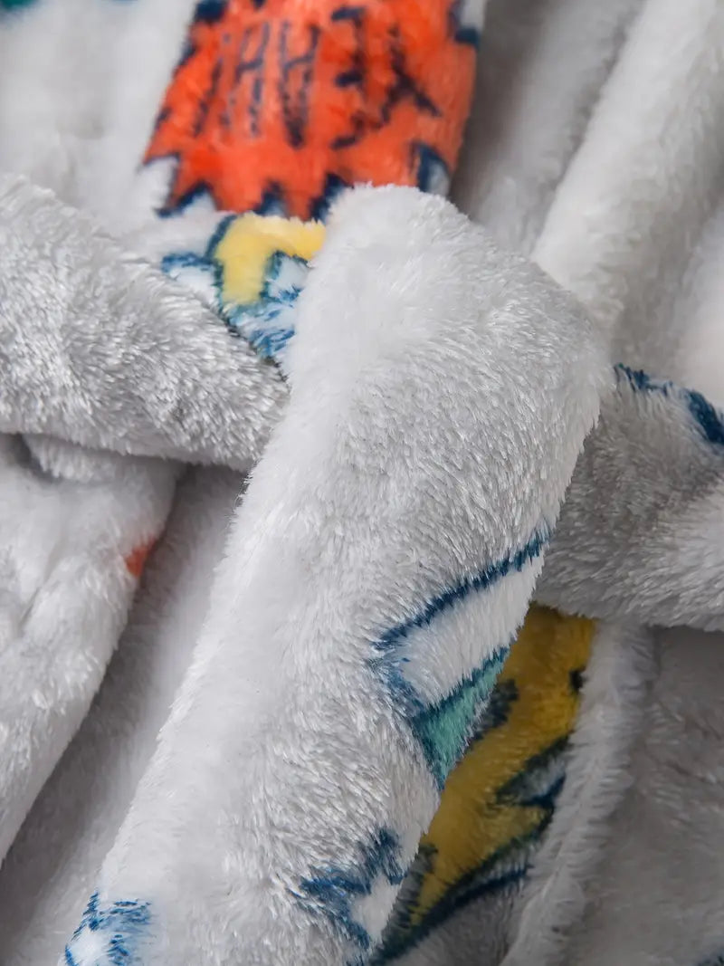 Peignoir de Bain Enfant en Polaire Gris — photo 2