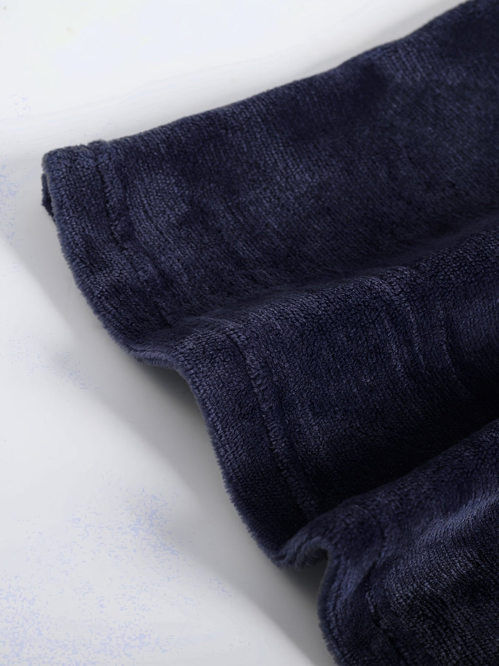 Men's thick hooded towelling bathrobe