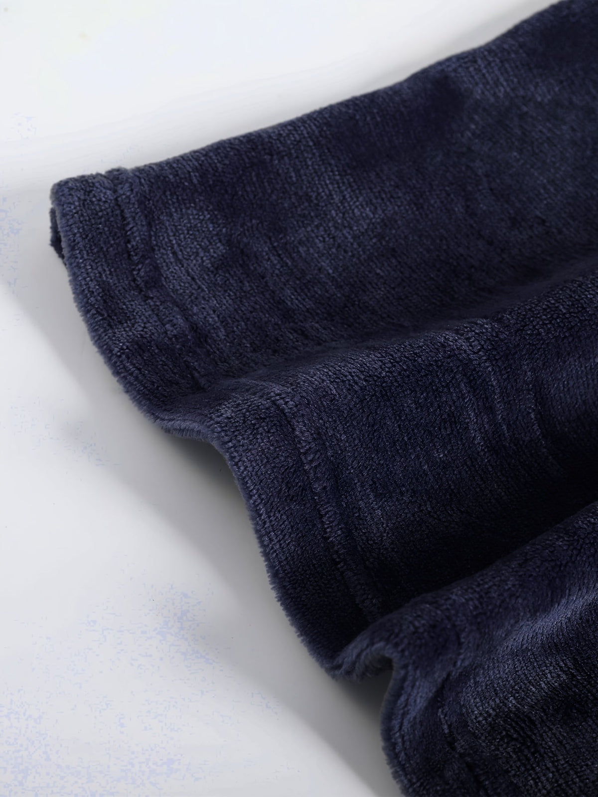 Men's thick hooded towelling bathrobe