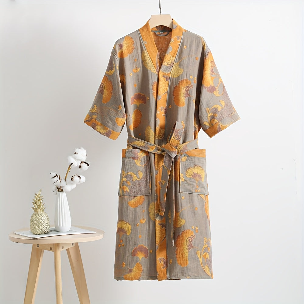 Unisex bathrobe spa style