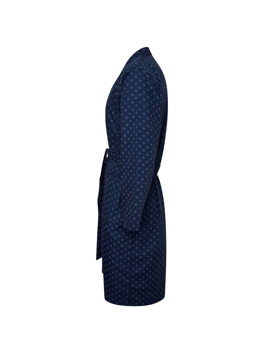 Men's long cotton bathrobe