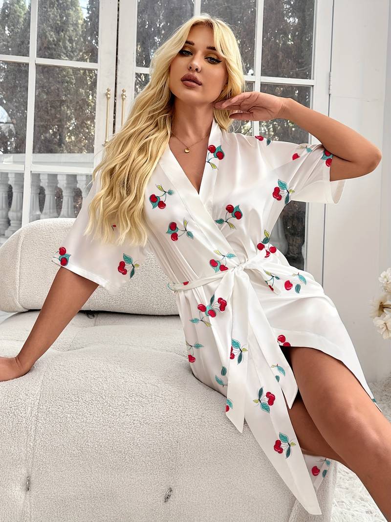 Robe Kimono en Satin — photo 3