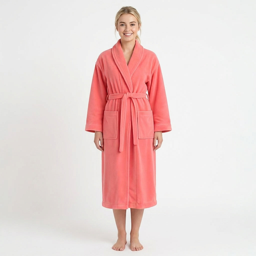 Unisex terry towelling bathrobe spa style