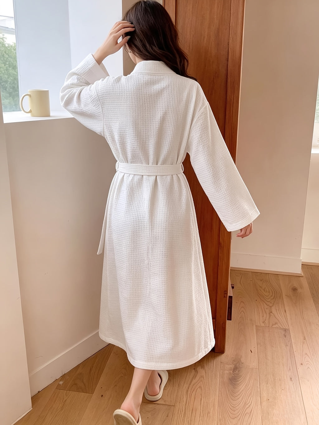 Unisex long bathrobe