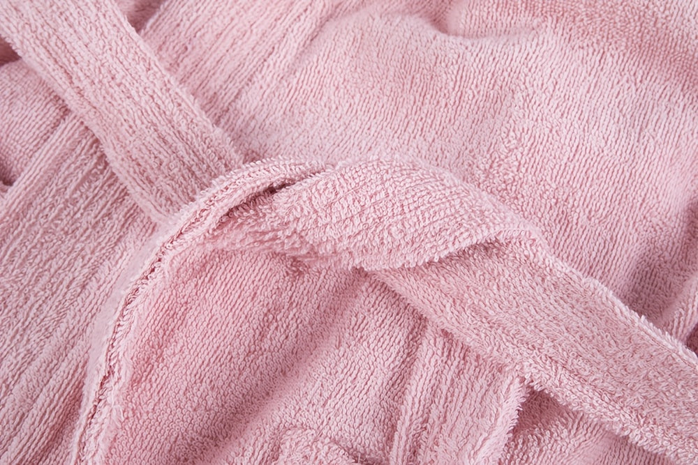 Women's long towelling bathrobe