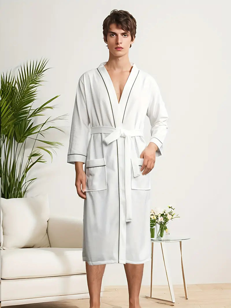 Peignoir de Bain Blanc Élégante — coloris blanc