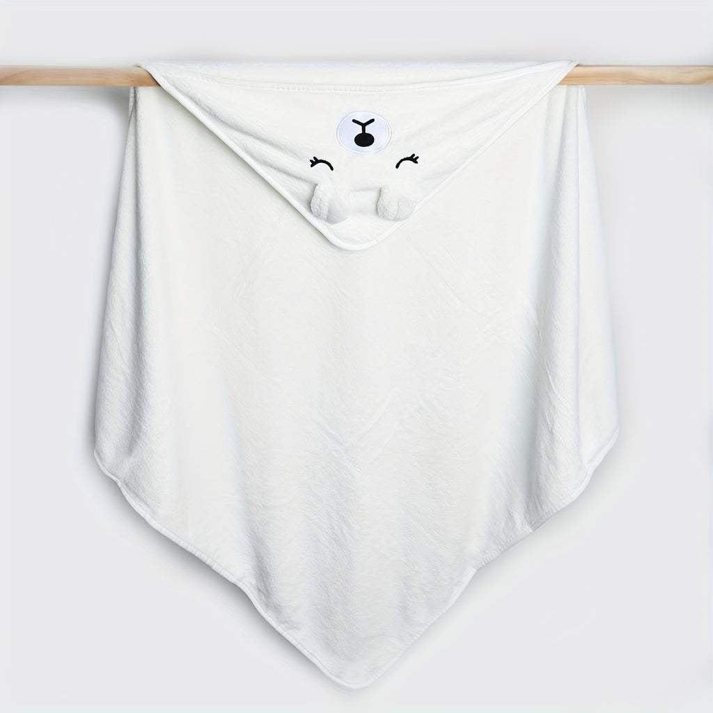 Baby hooded bathrobe