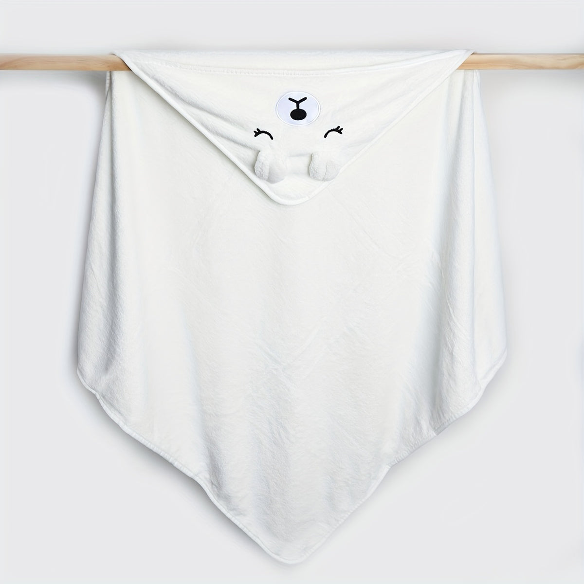 Baby hooded bathrobe