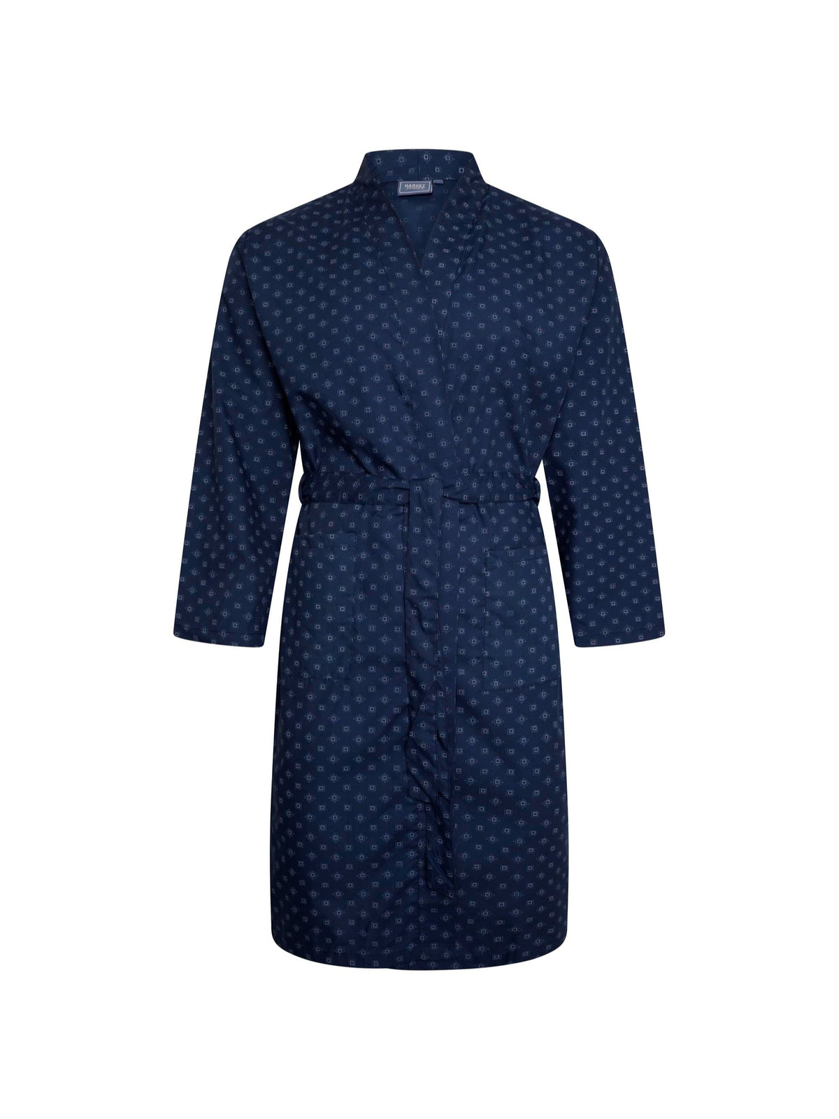 Men's long cotton bathrobe