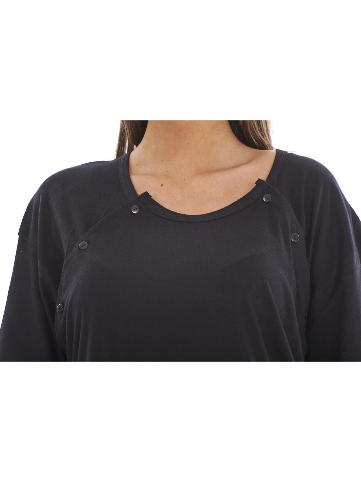 Women's plain cotton maternity nightdress