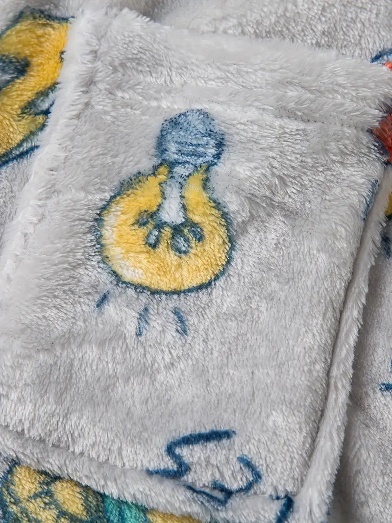 Peignoir de Bain Enfant en Polaire Gris — photo 4