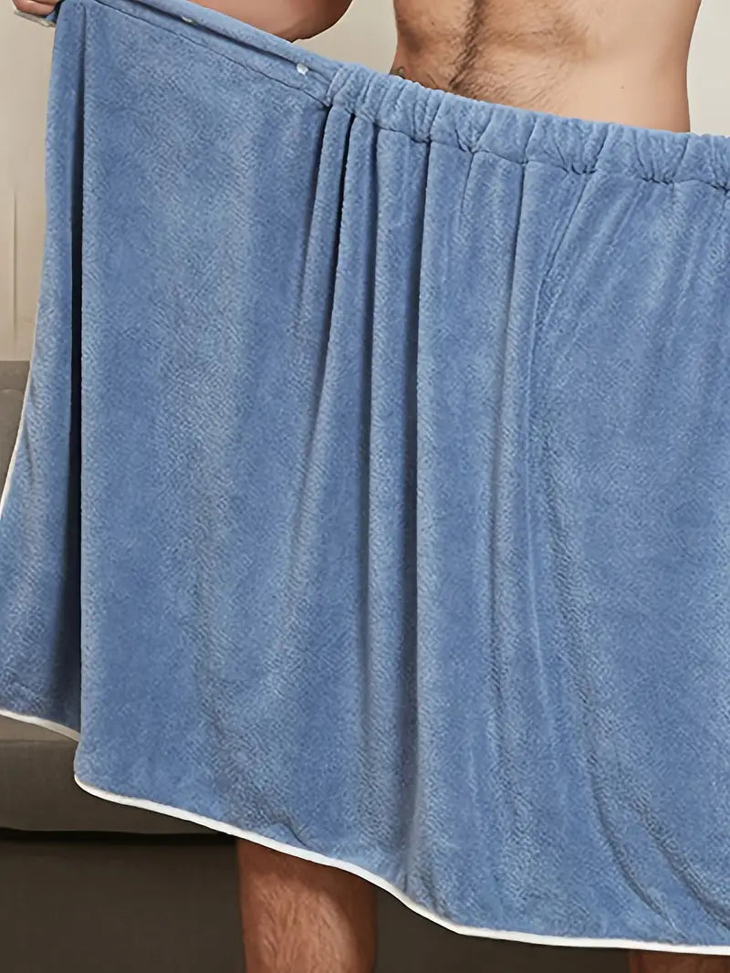 Men's microfibre towel robe, essential