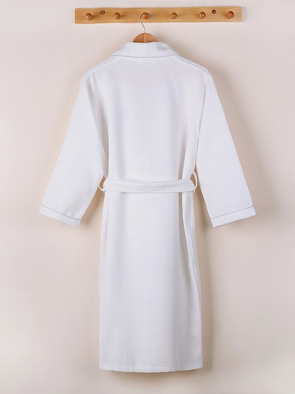 Men's waffle bathrobe