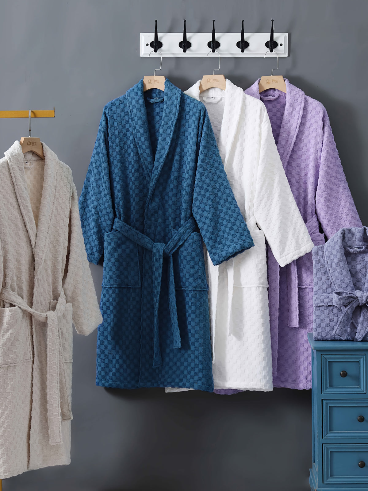 Women's fleece bathrobe his and hers