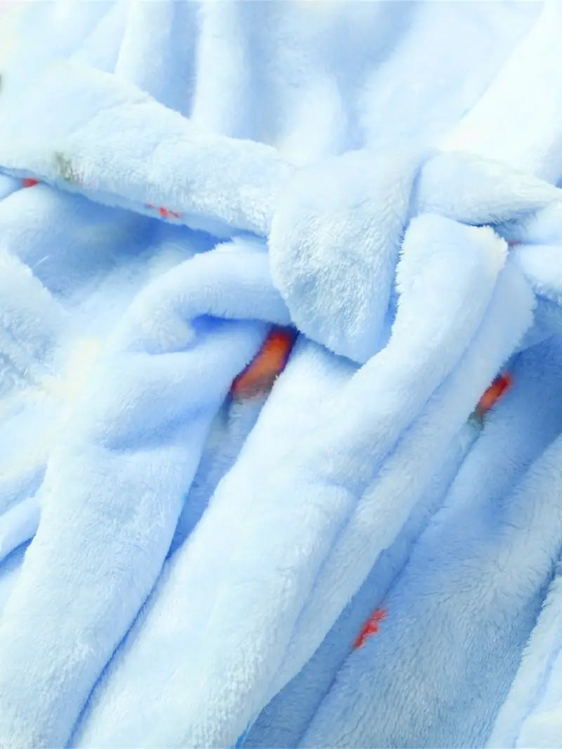 Girls' fleece bathrobe