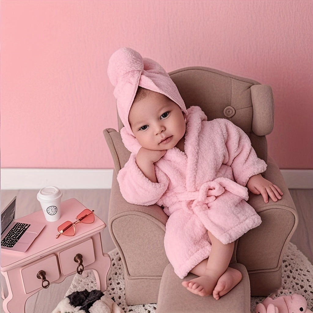 Newborn bathrobe, 5-piece set