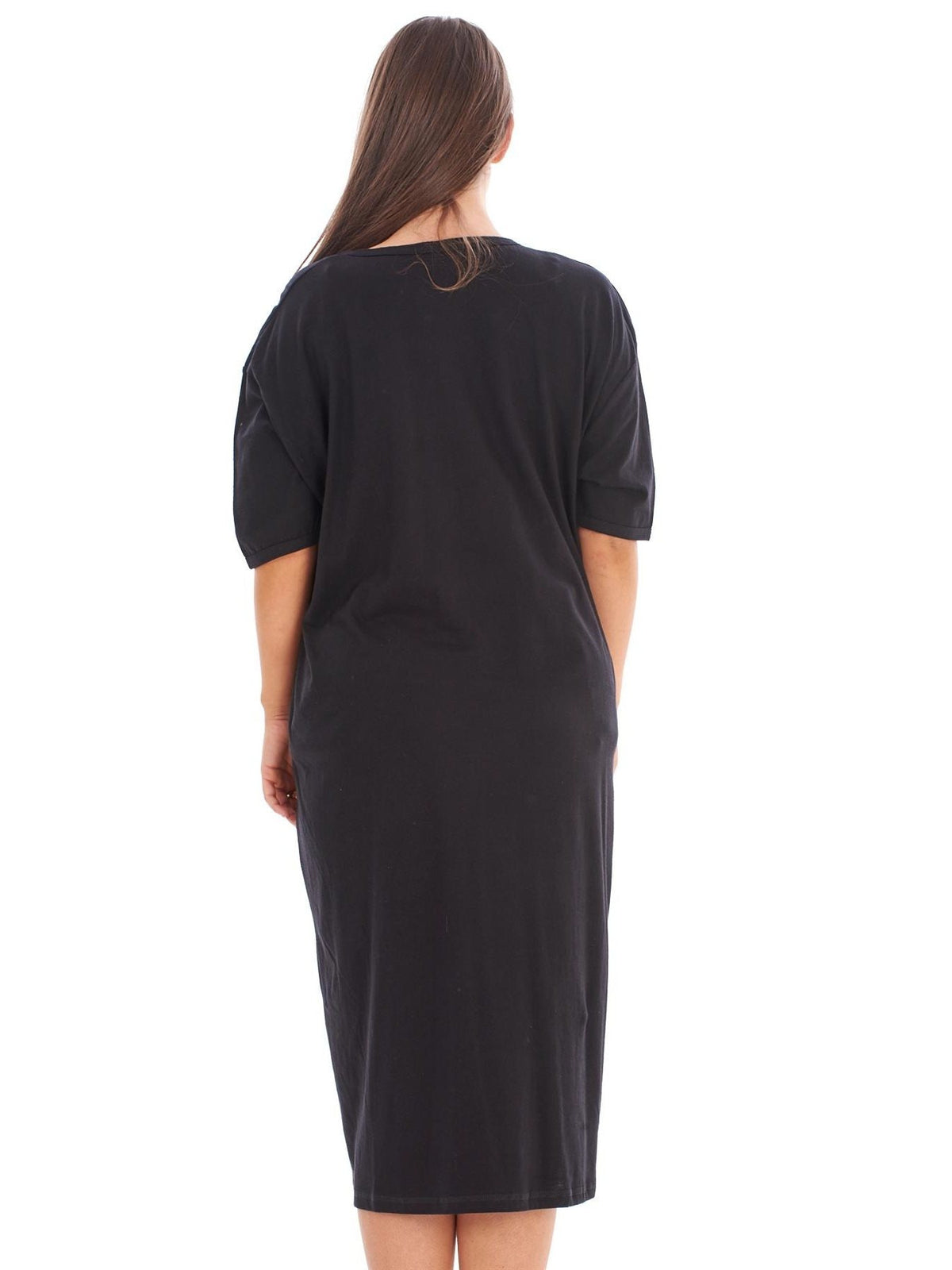 Women's plain cotton maternity nightdress