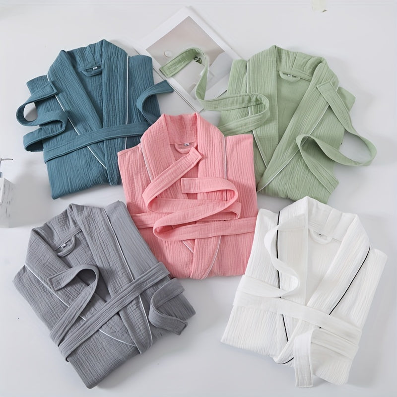 Women's short bathrobe