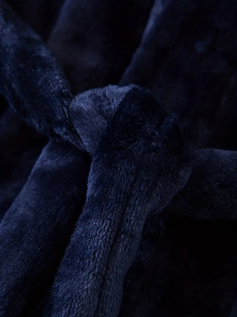 Peignoir de Bain Enfant Bleu avec Capuche — photo 3