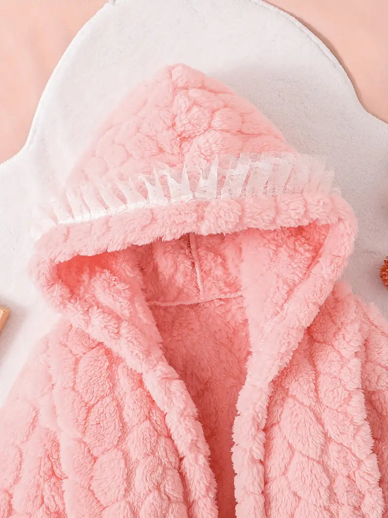 Peignoir de Bain Enfant En Polaire Éponge pour Filles — photo 3