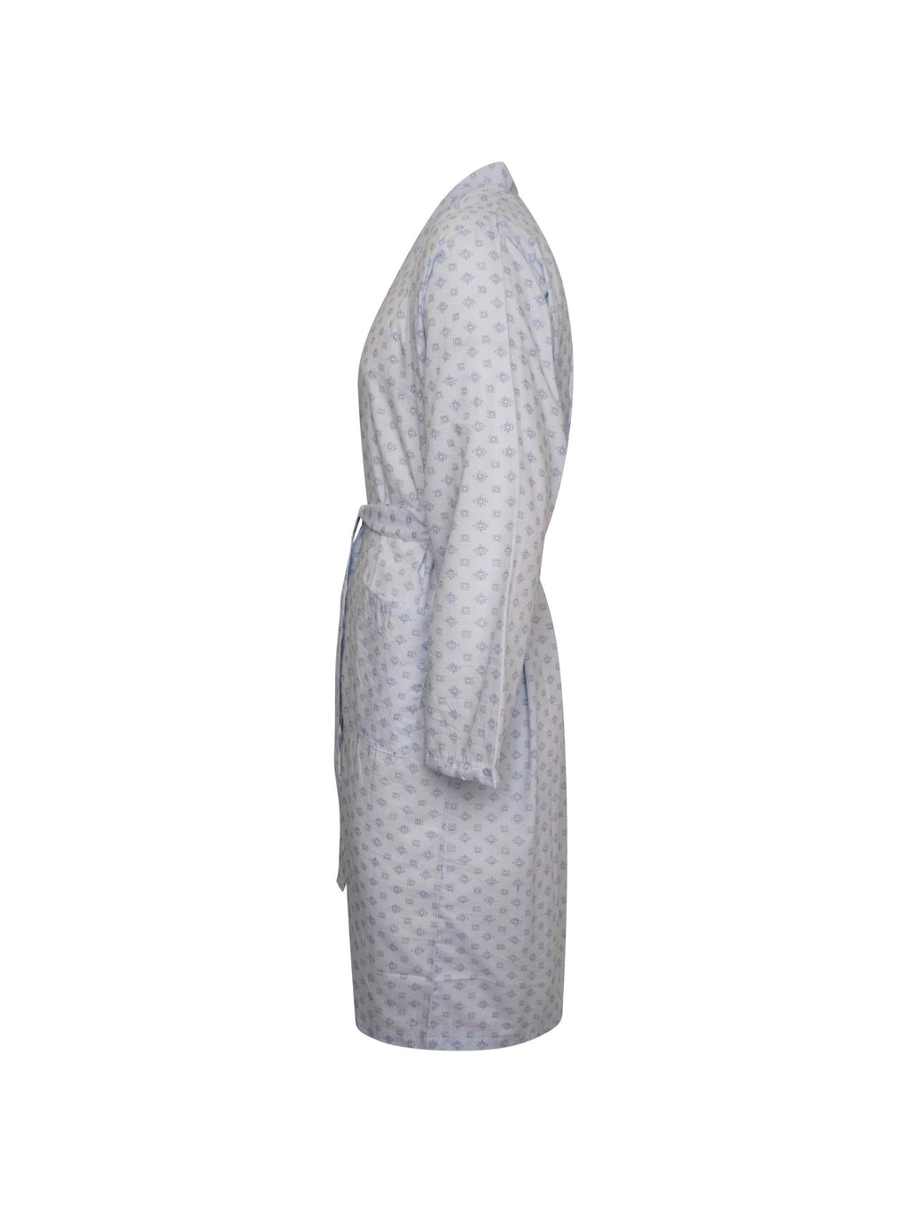 Men's long cotton bathrobe