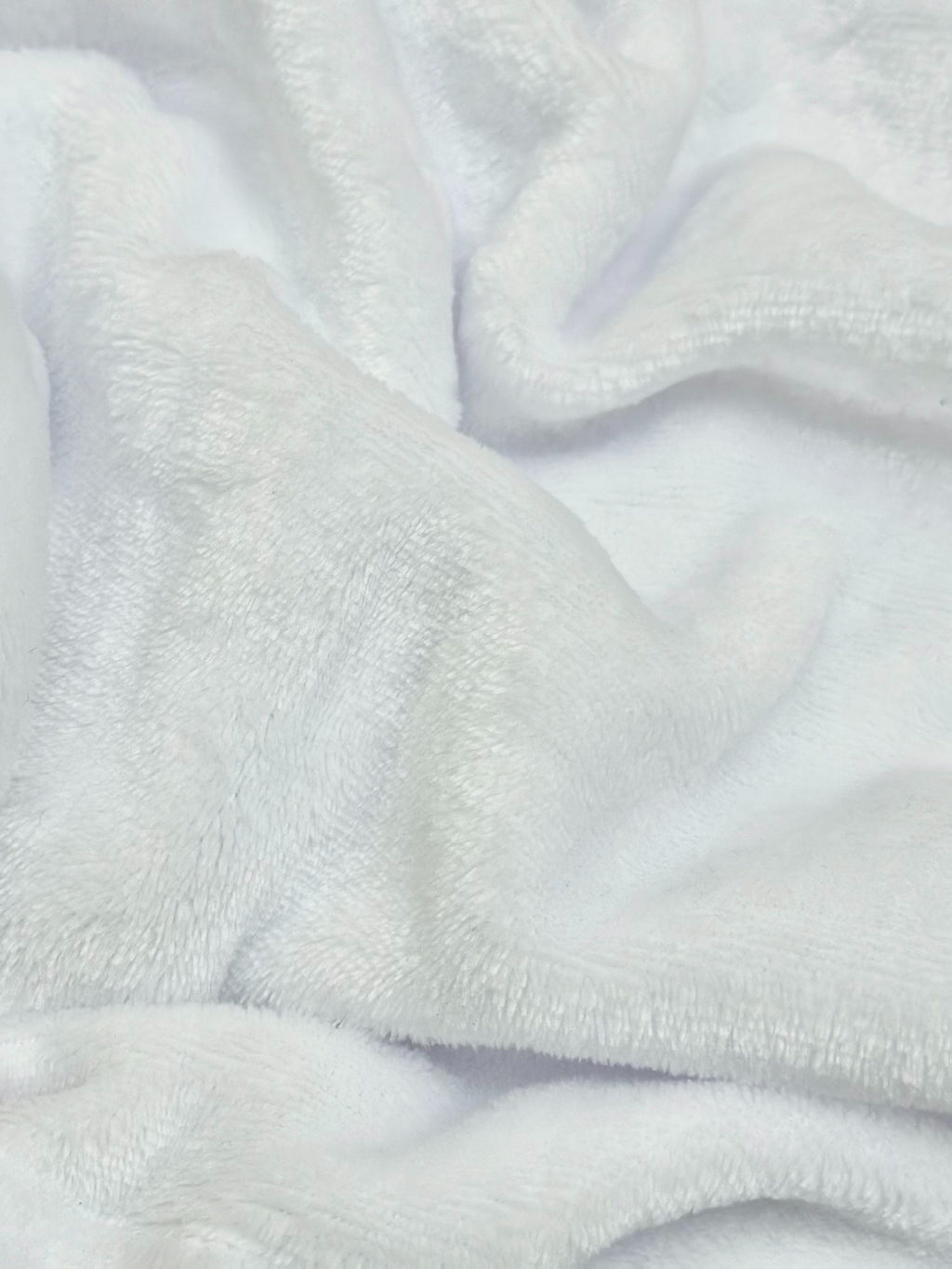 Unisex white long velour bathrobe