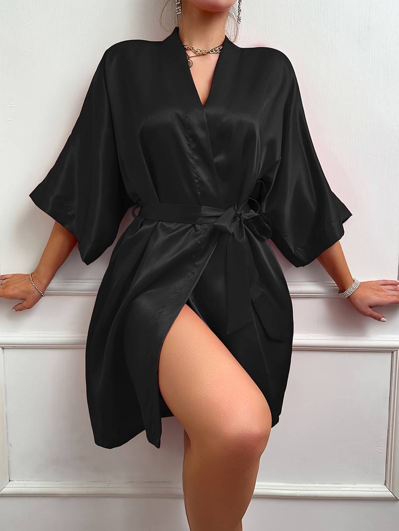 Women's satin dressing gown