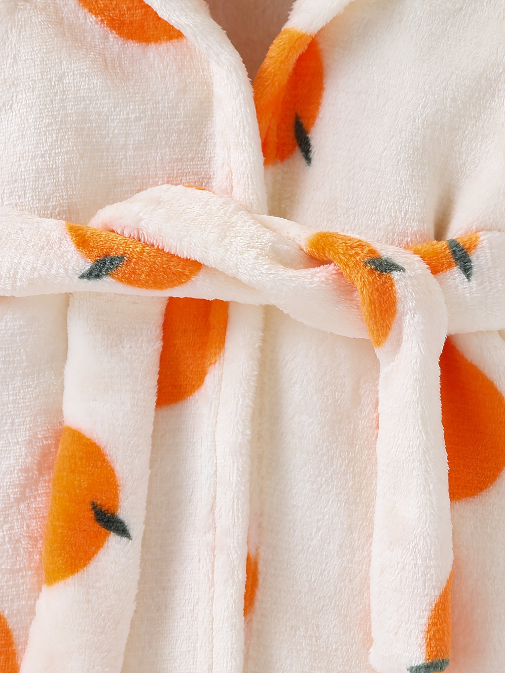 Baby yellow long hooded dressing gown