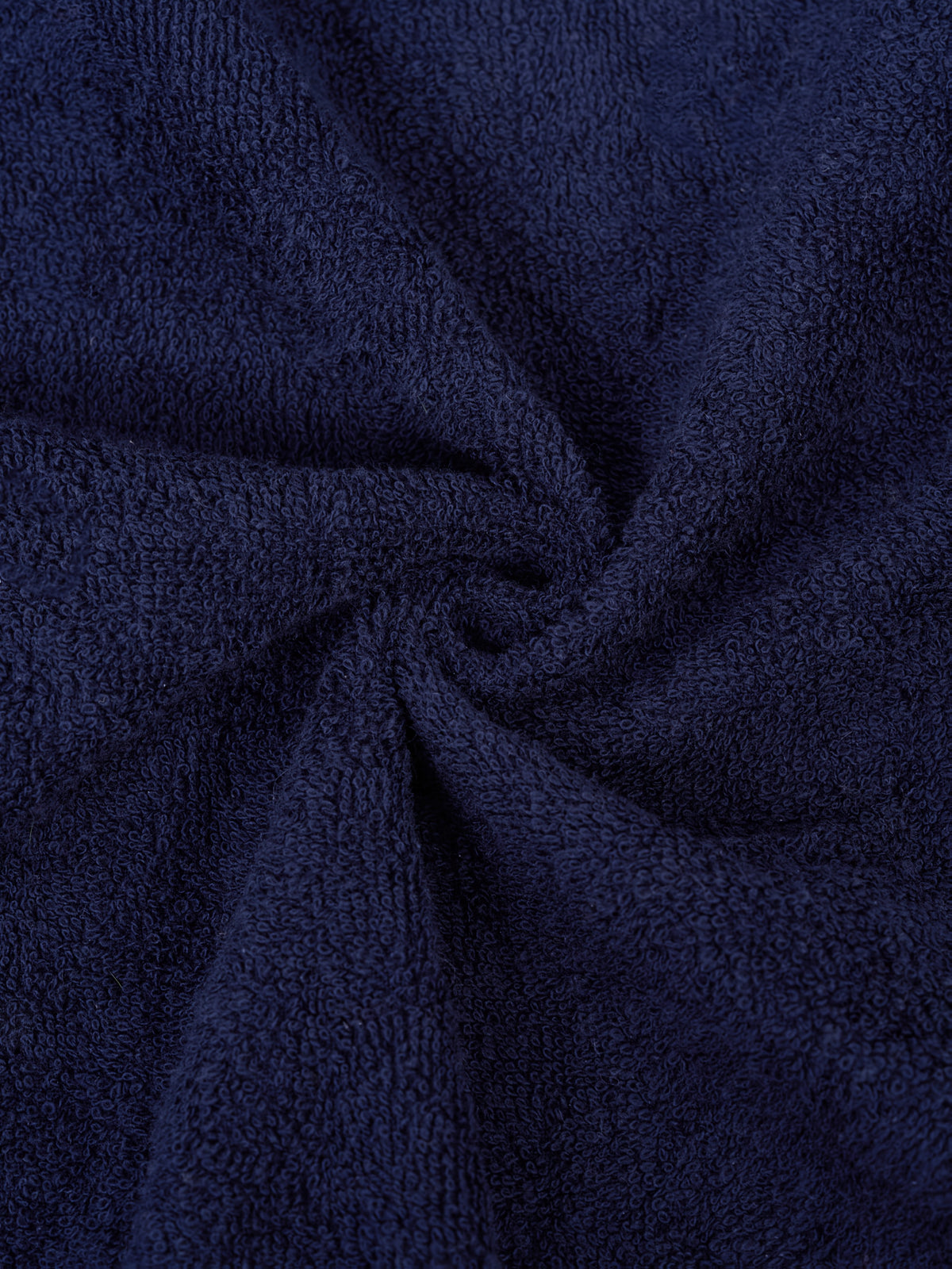 Unisex blue towelling bathrobe