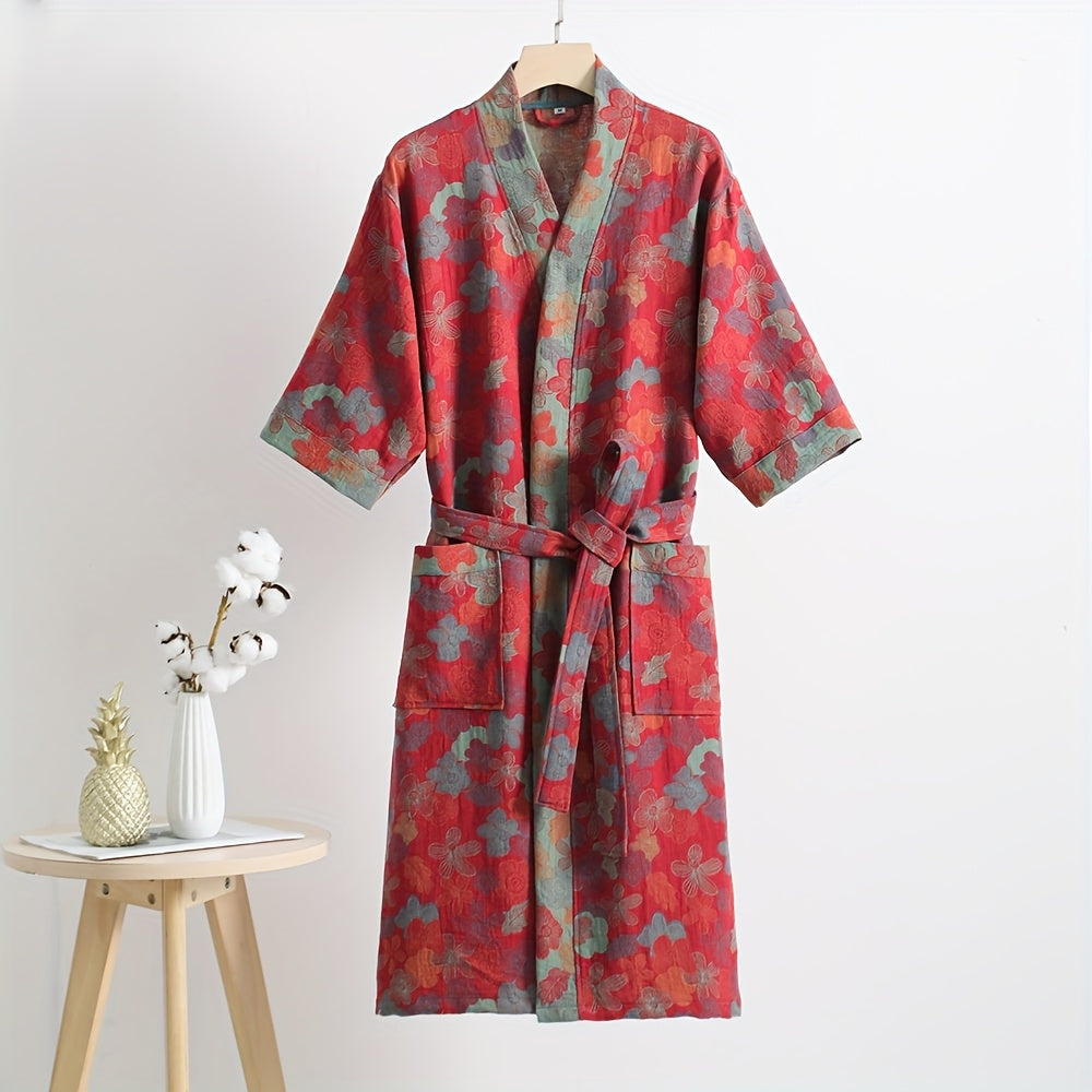 Unisex bathrobe spa style