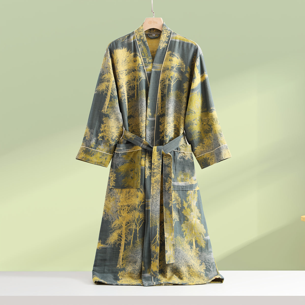 Women's long bathrobe his and hers