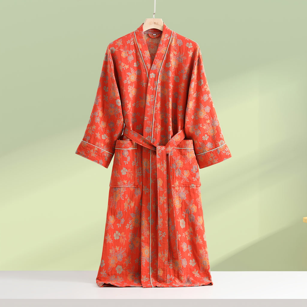 Women's long bathrobe his and hers