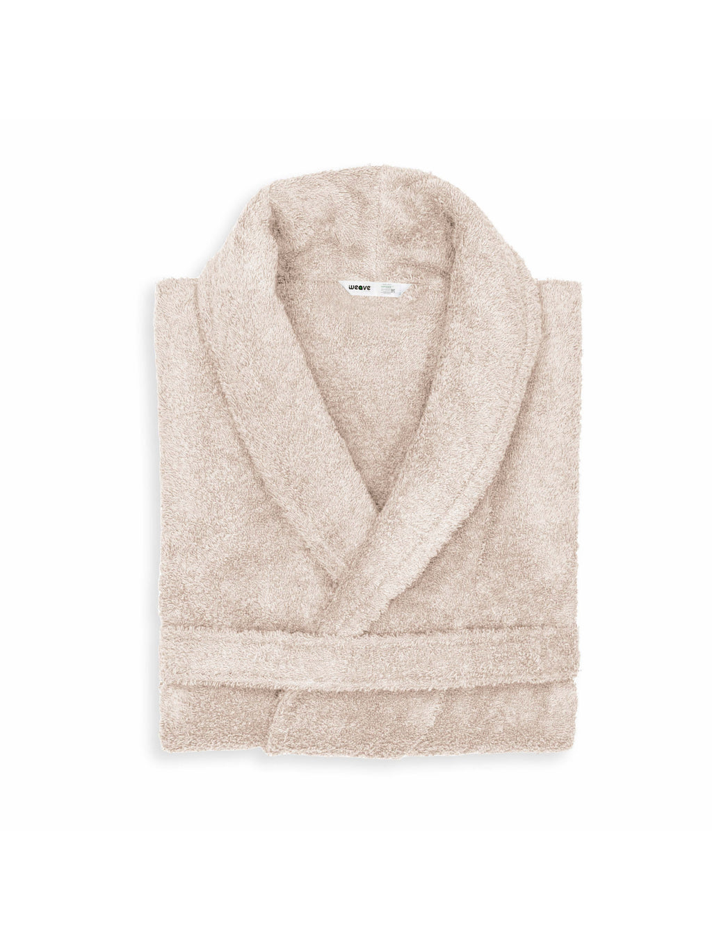 Unisex long terry towelling bathrobe